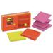 Post-it Super Sticky Pop-Up Refill 3 x 3 4 Glow Colors 6 Pads