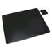 Leather Desk Pad W/coaster 20 X 36 Black