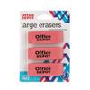Office Depot Beveled Erasers Pink Pack Of 3 BG179487