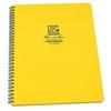 Rite in the Rain All-Weather Side-Spiral Notebook 8 1/2 x 11 Yellow Cover Universal Page Pattern (No. 373-MX)