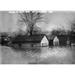 Cincinnati: Flood 1913. /Nflooded Houses In The East End Of Cincinnati Ohio. Photograph 1913. Poster Print by (24 x 36)