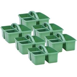 Teacher Created Resources Eucalyptus Green Plastic Storage Caddy Pack of 6