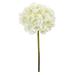 Nearly Natural 19 in. Hydrangea Artificial Flower White - Set of 6