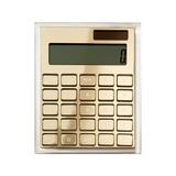 Russell+Hazel 51179 12-Digit Handheld Calculator Clear Acrylic/Classic Gold 24448329
