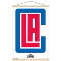 NBA Los Angeles Clippers - Logo 15 Wall Poster with Wooden Magnetic Frame 22.375 x 34