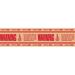 Printed Tamper Red Warning Reinforced Kraft Gummed Tape 3 Â� x 375 Case of 8 Rolls