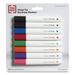 TRU RED Dry Erase Marker Tank-Style Medium Chisel Tip Seven Assorted Colors 8/Pack