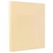 JAM Paper & Envelope Vellum Bristol 67lb Cardstock 8.5 x 11 Cream 50 per Pack