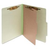 Pressboard Classification Folders 1 Divider Letter Size Leaf Green 10/box | Bundle of 10 Boxes