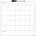 U Brands 14 x 14 in. Cubicle Magnetic Dry-Erase Calendar Board - White Surface
