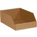 Box Partners Open Top Bin Boxes 10 x 12 x 4-1/2 Kraft 25/Bundle BINMT1012K