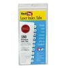 Redi-Tag Laser Printable Index Tabs 1/12-Cut White 0.44 Wide 180/Pack