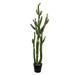 Vickerman 56.5 Artificial Green Cactus Black Plastic Planters Pot.