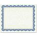 Geographics Drama Blue Border Blank Certificates - 8.5 x 11 - Inkjet Laser Compatible with Blue Border - 15 / Pack | Bundle of 10 Packs