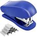 Mini Stapler with Staples 25 Sheet Capacity Office Desktop Stapler Small Stapler & 960 Standard Staples Cute Compact Travel Size Stapler for Adults & Kids.-Blue