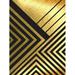 Black And Gold Geometric Lines 2 by Urban Epiphany (24 x 36)