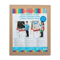 Melissa & Doug Deluxe Magnetic Standing Art Easel With Chalkboard Dry-Erase Board and 39 Letter and Number Magnets - FSC Certified