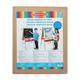 Melissa & Doug Deluxe Magnetic Standing Art Easel With Chalkboard Dry-Erase Board and 39 Letter and Number Magnets - FSC Certified