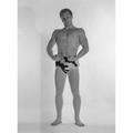 Posterazzi Muscular Man Wearing Animal Print Trunks Studio Shot Poster Print - 18 x 24 in.