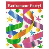 Retirement Streamer Collage Invitations w/ Envelopes (8ct)