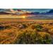 USA Colorado Great Sand Dunes National Park and Preserve. Sunset over dunes and plain. Poster Print by Jaynes Gallery (18 x 24)