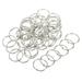 Uxcell 1.5 Dia Detachable Binder Rings Index Snap Metal Clips Silver Tone 50 Pack