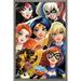 DC Comics TV - DC Superhero Girls - Group Wall Poster 14.725 x 22.375 Framed