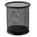 Mesh Desk Organizer Set PG Opp Desk Organizer Set Steel Metal Mesh Cylinder Pen Pencil Eraser Stationery Holder Container Pen Cas Pen Cup Pen Holder Black