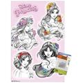 Disney Princess - Sketch 14.72 x 22.37 Poster by Trends International