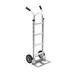 Global Industrial 168260 Aluminum Hand Truck with Double Handle - Mold-On Rubber Wheels