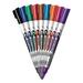 BIC BICGELIPP121AST Low Odor and Bold Writing Pen Style Dry Erase Marker Bullet Tip Assorted 12