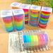 Ochine 10 PCS Colorful Craft Tape Decorative Rainbow Sticky Tape Adhesive Paper Scrapbook DIY Tape New Vibrant Rainbow Colored Painters Tape â€“ Great for Arts And Crafts Labeling