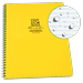 Rite in the Rain Weatherproof Side Spiral Notebook 8.5 x 11 Yellow Cover Universal Page Pattern (No. 373-MX)