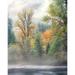 Autumn trees along Mackenzie River Willamette National Forest Linn County Oregon USA Poster Print by Panoramic Images (28 x 22)
