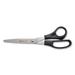 Value Line Stainless Steel Shears 8 Long 3.5 Cut Length Black Straight Handle | Bundle of 10 Each