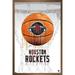 NBA Houston Rockets - Drip Basketball 21 Wall Poster 14.725 x 22.375 Framed