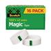 Scotch Magic Tape Value Pack 1 Core 0.75 x 83.33 ft Clear 16/Pack (810K16)