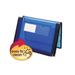 2PK Smead 71953 2 Exp Ultracolor Wallet Poly Letter Translucent Blue