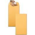 Quality Park No. 7 Coin Envelopes Coin - #7 - 6 1/2 Width x 3 1/2 Length - 28 lb - Gummed - Kraft - 500 / Box - Brown Kraft