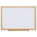 Universal One-1PK Dry Erase Board Melamine 36 X 24 Oak Frame