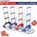 Stair Climbing Cart Stair Cart Folding Hand Truck Aluminum Alloy 2-Wheel Trolley Folding All Terrain Lightweight Hand Truck Quiet Large Tires with Bag Required Luggage Moving Outdoor