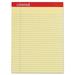 Perforated Ruled Writing Pads Wide/legal Rule Red Headband 50 Canary-Yellow 8.5 X 11.75 Sheets Dozen | Bundle of 5 Dozen
