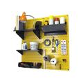 Wall Control Pegboard Hobby Craft Pegboard Organizer Storage Kit with Yellow Pegboard and Black Accessories