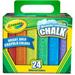 Crayola Washable Sidewalk Chalk - 4 Length - Assorted - 24 / Box | Bundle of 5