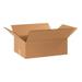 25 17 1/4 x 11 1/4 x 4 Brown Flat Corrugated Shipping Boxes ECT-32