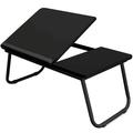 Black Folding Bed Desk with Adjustable Top and Legs