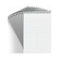 MyOfficeInnovations Steno Pad 6 x 9 Gregg Ruled White 80 Sheets/Pad Dozen Pads/Pack 497017