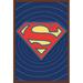 DC Comics - Superman - Classic Logo Wall Poster 22.375 x 34 Framed