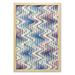 Blue Wall Art with Frame Refracted Waves Pattern in Abstract Style Distortion Effect Psychedelic Design Printed Fabric Poster for Bathroom Living Room 23 x 35 Pink Blue Beige by Ambesonne