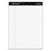 Docket Ruled Perforated Pads Wide/Legal Rule 8.5 x 11.75 White 50 Sheets 6/Pack 1Unit